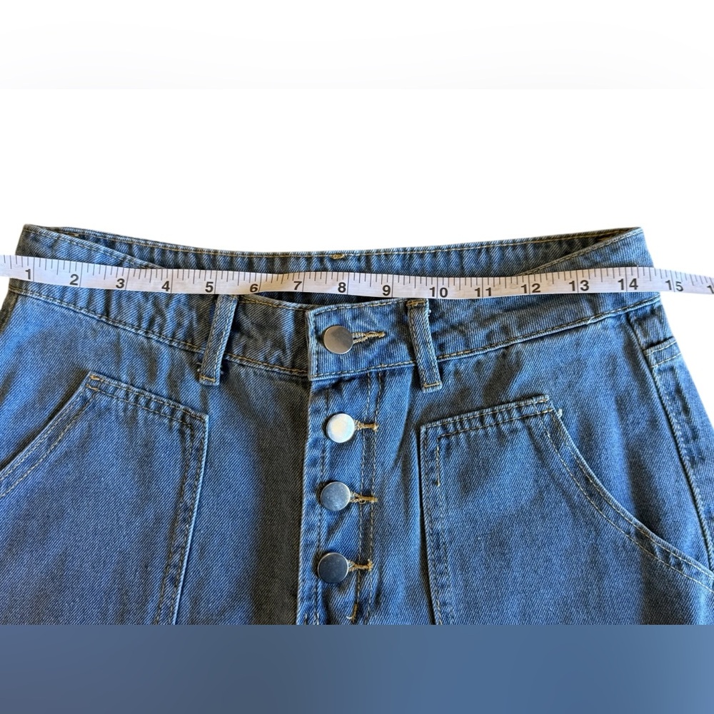 High-Rise Light Blue Women’s Denim Jeans Size Small - Picture 3 of 7